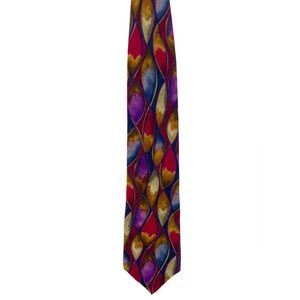 Vintage Alexander Julian Multi Colored Silk Tie